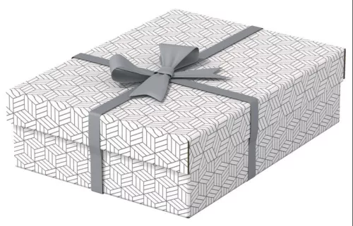 Tároló- és ajándékdoboz szett Home, 3 darabos, fehér