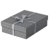 Tároló- és ajándékdoboz szett Home, 3 darabos, szürke