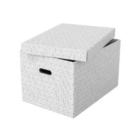 Tárolódoboz szett Home, kocka alakú, 3 darabos, fehér