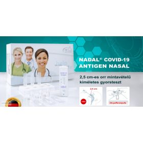   NADAL COVID-19 Ag NASAL (ORR) 2,5 cm-es kíméletes mintavételű antigén gyorsteszt