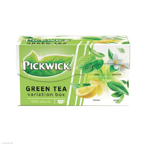 Tea Pickwick zöldtea variációk 20 x 2 g citrom, jázmin, natúr, borsmenta