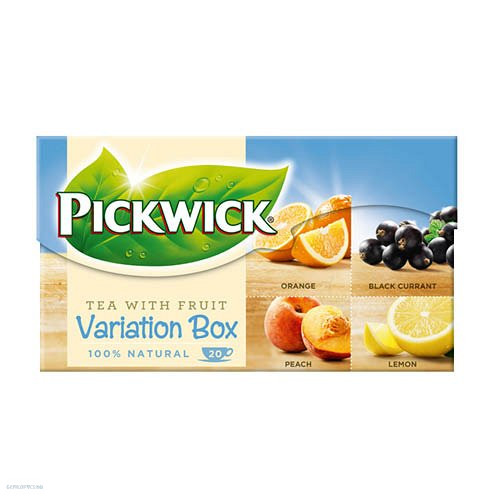 Tea Pickwick FFL Variációk II. kék (Feketeribizli, Őszibarack, Narancs, Citrom) 20x1.5g