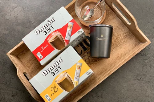 Kávé Douwe Egberts Omnia 3in1 Café au lait 20x12.5g