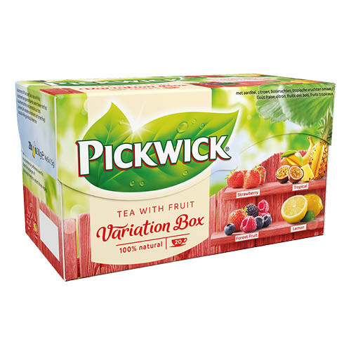 Tea Pickwick Gyümölcs- Variációk I. piros: eper, trópusi gyümölcs, erdei gyümölcs, citrom