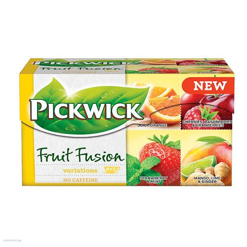 "Tea Pickwick Fruit Fusion Variációk ""SÁRGA"" (Zamatos narancs, Eper-menta, Meggy-málna-áfonya, Man