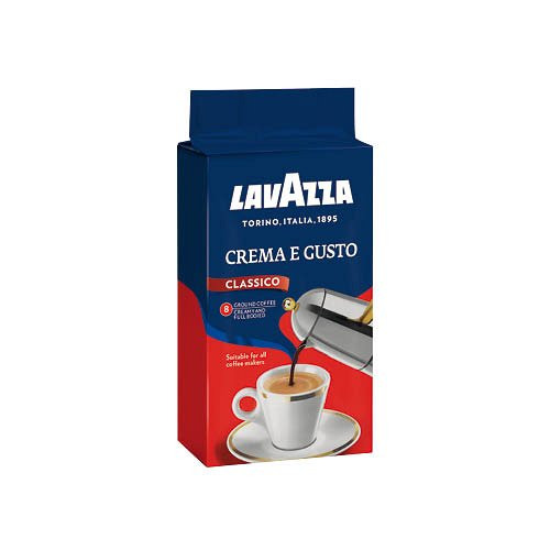 Kávé Lavazza Crema e Gusto őrölt pörkölt 250 g