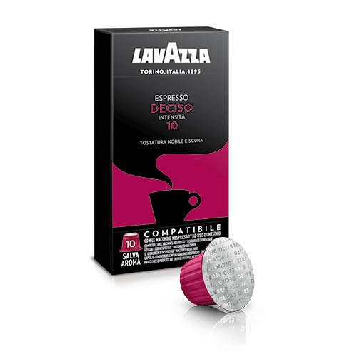 Kávékapszula Nespresso kompatibilis Lavazza Espresso Decisio X 10