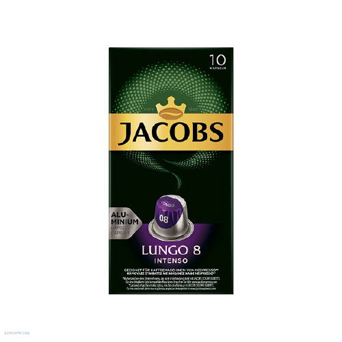 Kávékapszula Nespresso kompatibilis Jacobs Lungo 8 Intenso 10 db