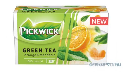 Tea Pickwick Zöld Tea Narancs-mandarin ízzel 20 x 1,5 g