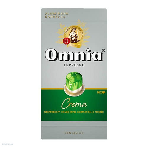 Kávékapszula Nespresso kompatibilis Douwe Egberts Omnia Espresso Crema 10db