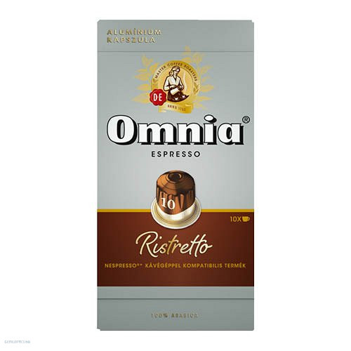 Kávékapszula Nespresso kompatibilis Douwe Egberts Omnia Espresso Ristretto 10db