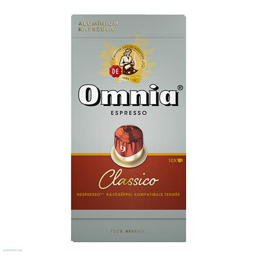 Kávékapszula Nespresso kompatibilis Douwe Egberts Omnia Espresso Classico 10db