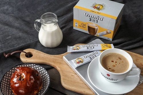 Kávé Douwe Egberts Omnia 3in1 Café au lait 10x12.5g instant