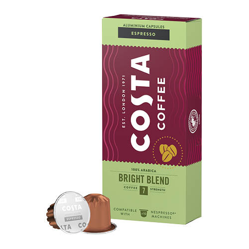 Kávékapszula Nespresso kompatibilis Costa Coffee Bright Blend 10 x 5,7g 