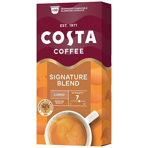 Kávékapszula Nespresso kompatibilis Costa Coffee Signature Blend Lungo 10 x 5,7g