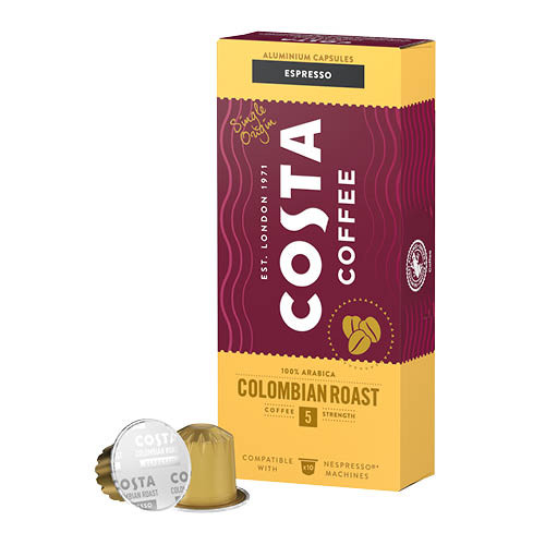 Kávékapszula Nespresso kompatibilis Costa Coffee The Colombian Roast 10 x 5,7g 