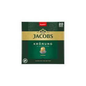   Kávékapszula Nespresso kompatibilis, JACOBS Krönung Crema, 20 db