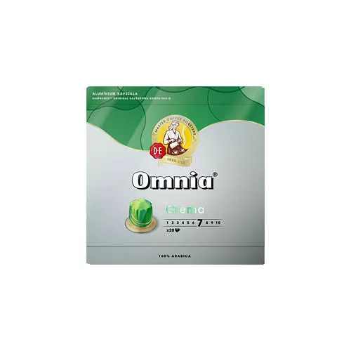 Kávékapszula Nespresso kompatibilis Douwe Egberts Omnia Crema NCC, 20 db