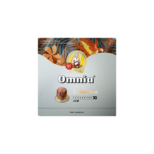 Kávékapszula Nespresso kompatibilis Douwe Egberts Omnia Colombia NCC, 20 db