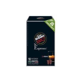   Kávékapszula Nespresso kompatibilis, Caffé Vergnano INTENSO, 10 darab