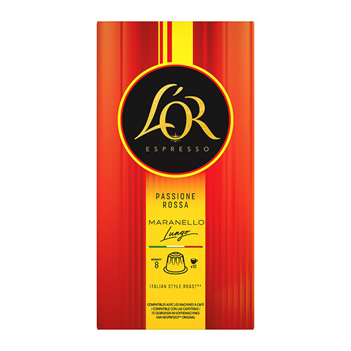 Kávékapszula Nespresso kompatibilis L'Or Ferrari Maranello Lungo, 10 db