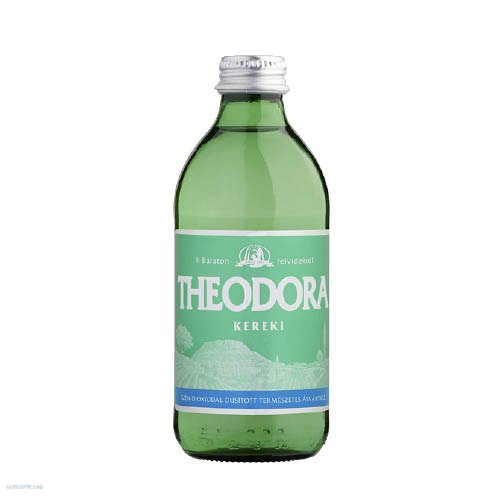 Ásványvíz Theodora eldobható üveges 0,33L dús szénsavas 