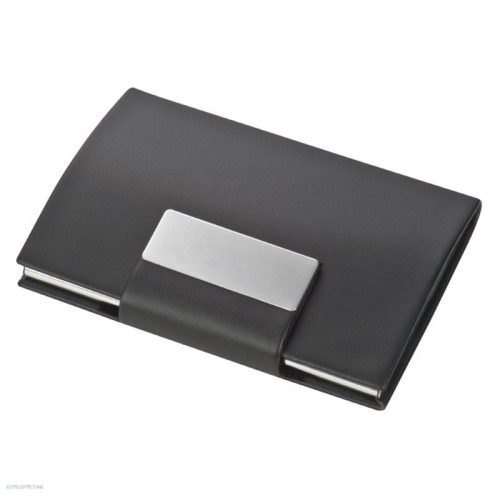 Névjegykártyatartó műbőr csatos mágneszárral