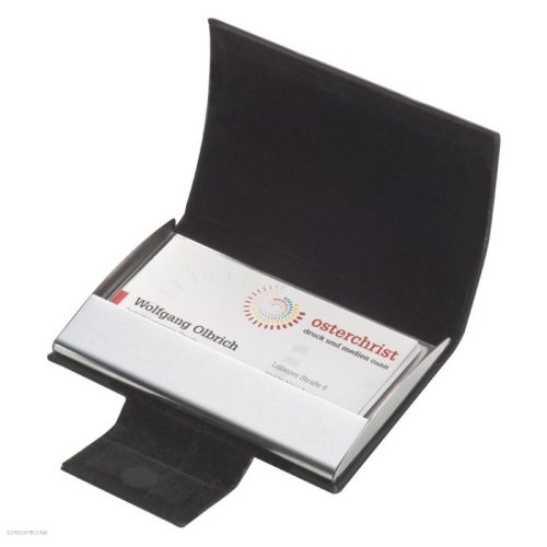 Névjegykártyatartó műbőr csatos mágneszárral