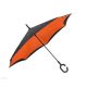 Fordítva működő esernyő fekete/narancs
