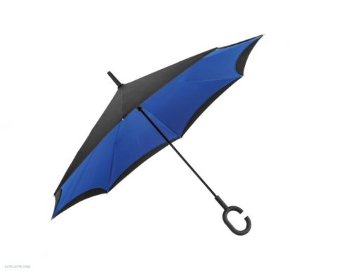 Fordítva működő esernyő sötétkék/fekete