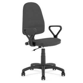   Forgószék irodai BRAVO-PROFIL TS02, karfával, sötétszürke