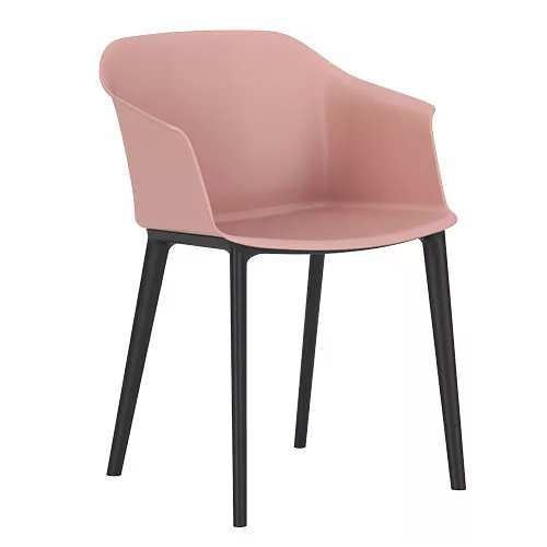 Tárgyalószék Inta Frame Chair, pasztell rózsa