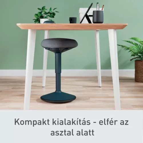 Munkaszék ülő LEITZ Ergo Active, billenő, comfort ülőfelülettel, sötétszürke