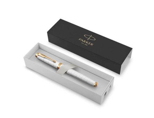 Töltőtoll PARKER ROYAL IM PREMIUM GYÖNGYHÁZFEHÉR CIZELLÁLT, ARANY KLIPSZ 2143649