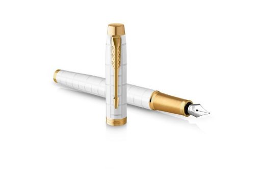 Töltőtoll PARKER ROYAL IM PREMIUM GYÖNGYHÁZFEHÉR CIZELLÁLT, ARANY KLIPSZ 2143649