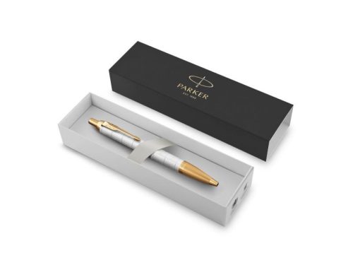 Golyósirón PARKER ROYAL IM PREMIUM GYÖNGYHÁZFEHÉR CIZELLÁLT, ARANY KLIPSZ 2143643