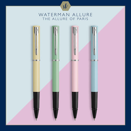 Rollerirón Waterman Allure ezüst klipsz 2105223 pasztell rózsaszín