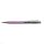 Golyósirón felül Swarovski® kristályokkal töltve világoslila tolltest 14 cm hematite