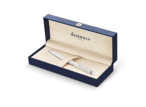 Golyósirón WATERMAN HEMISPHERE fehér ezüst klipsz díszdobozban