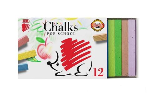 Táblakréta ICO Süni, színes, 12 db-os készlet