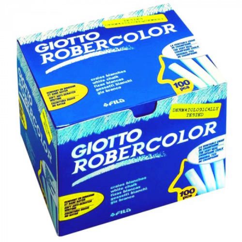 Táblakréta FILA Giotto Robercolor, fehér, 100 db-os készlet