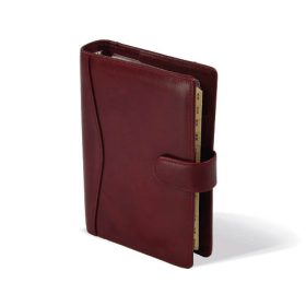   Gyűrűs kalendárium Saturnus L212, simított marhabőr, bordó