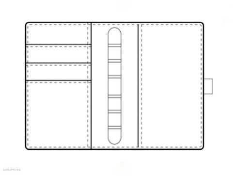 Gyűrűs kalendárium S223 fényes műbőr
