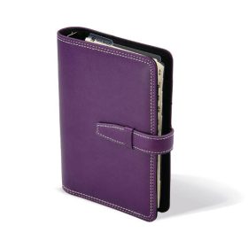 Gyűrűs kalendárium Saturnus hölgyeknek műbőr M228 lila