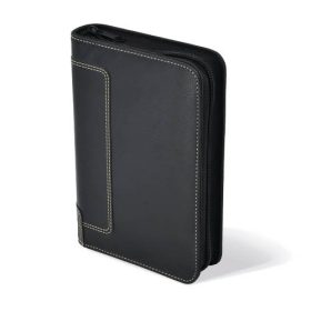   Gyűrűs kalendárium Saturnus L227, műbőr, sportos, fekete