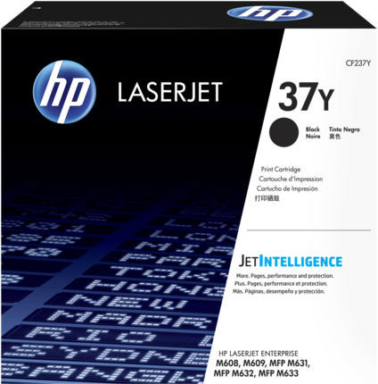 HP lézertoner CF237Y No.37Y fekete 41000 oldal