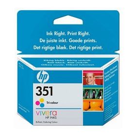 HP tintapatron CB337EE No.351, színes, 170 old.