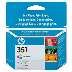 HP tintapatron CB337EE No.351, színes, 170 old.