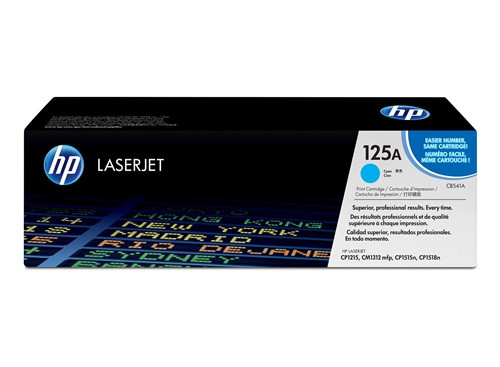 HP CB541A doboz sérült TONER (No.125A CYAN b ware)