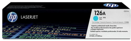HP lézertoner CE311A No.126A kék 1000 old.